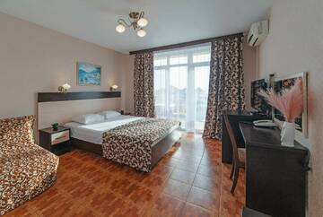 Двухместный номер с 1 кроватью и видом на море в Гостинице КАРО